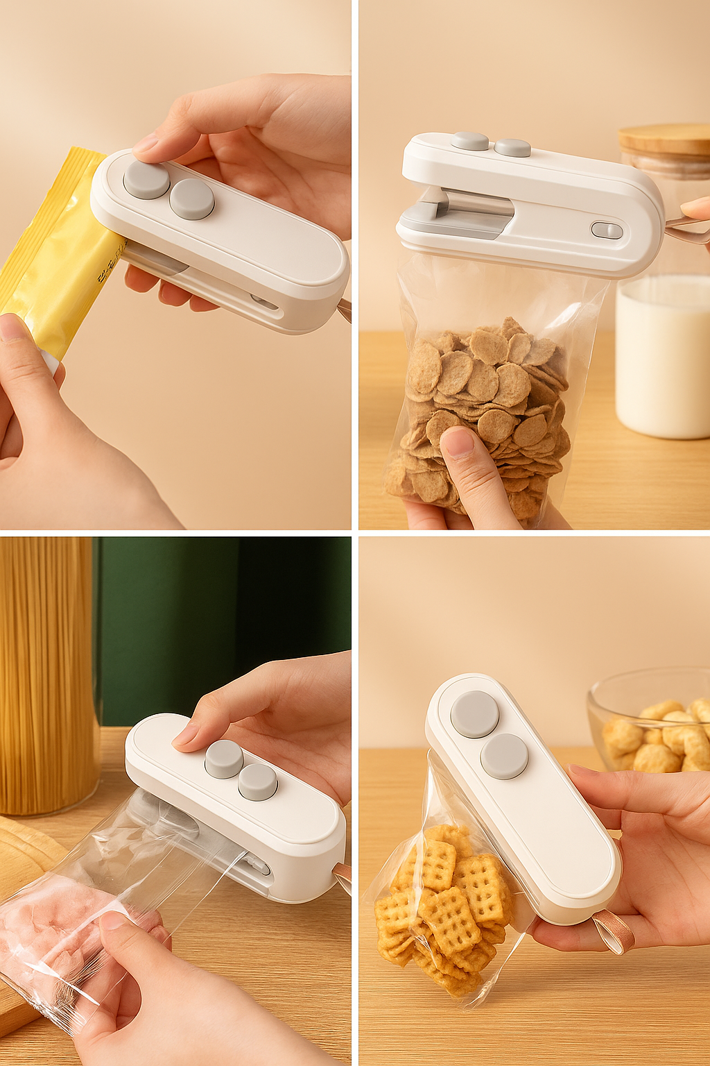 “Mini Snack Sealing Machine – Portable Heat Sealer for Fresh Snacks”
